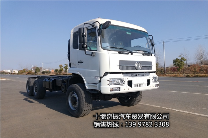 东风6X6自卸车八档变速器8.3m货箱 工地砂石运输车