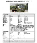国六排放DFV2163GP6D型东风天锦四驱越野载货汽车