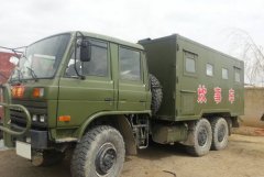东风六驱越野炊事车提供后勤装备保障